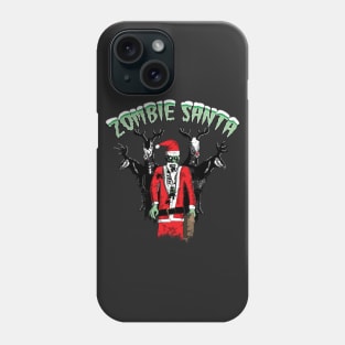 Zombie Santa and Reindeers Phone Case