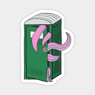 Sorry It’s Octopied Porta Potty Octopus Magnet