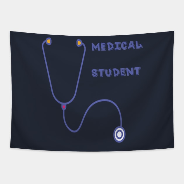 medical student t-shirt , Stethoscope T-Shirt Tapestry by amelsara