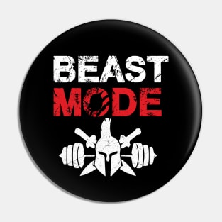 Beast mode gym Pin