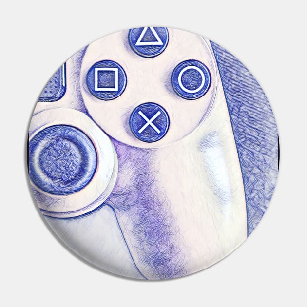 Pen art of a ps4 controller Pin by Guntah