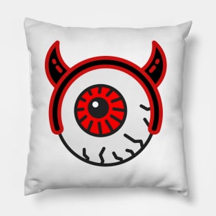 scary eyeball design Pillow