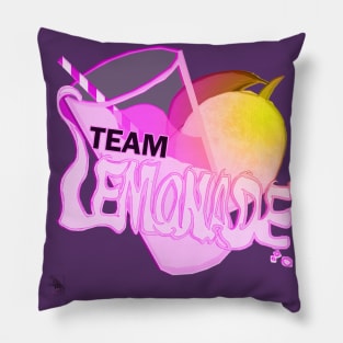 Team Lemonade - ALT colours - Yellow and Pink Pillow