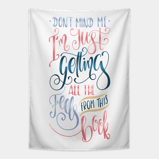 DON'T MIND ME Tapestry by Catarinabookdesigns