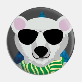 The sunglasses white bear Pin