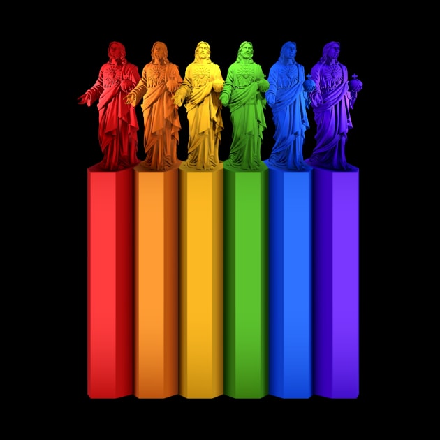 Rainbow Jesus by TeeLabs