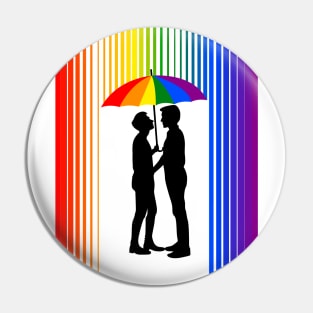 LGBT "UNDER THE RAIN" Pin