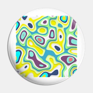 Liquid swirl illustration in bright colors Pin