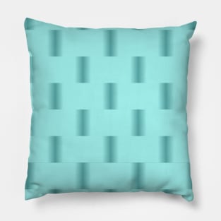 Teal Blurry Pillow