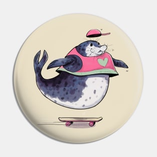 Skater seal Pin