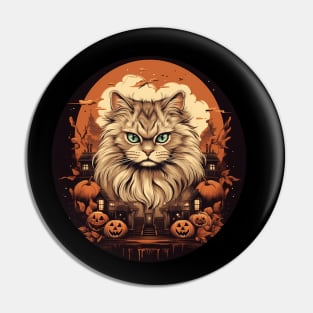 Siberian Cat Halloween, Cat Lover Pin