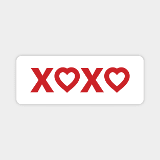 xoxo Valentine's Hearts Magnet