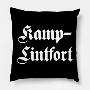 Kamp-Lintfort written with gothic font Pillow