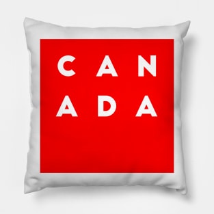 Canada | Red square letters Pillow