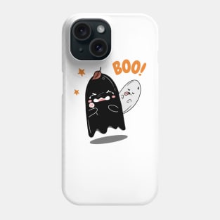 Cute crying ghost "Boo!"Halloween Phone Case