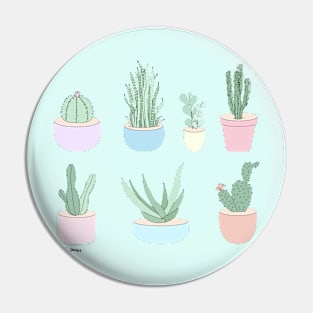 A Thing With Cactus Pin