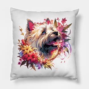 Cairn Terrier Joyful Mothers Day Dog Mom Gift Pillow