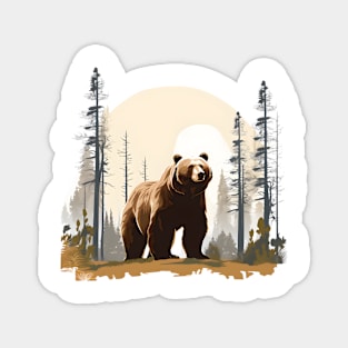 Brown Bear Forest Magnet