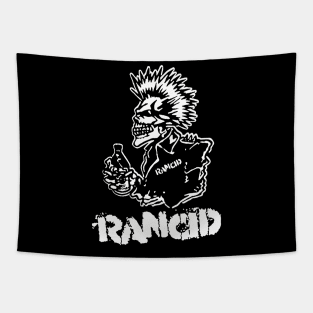 punx with bottle white type both Tapestry