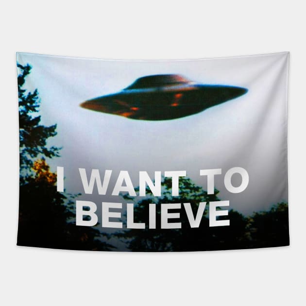 I want to believe. Original The X-Files poster Tapestry by Synthwave1950