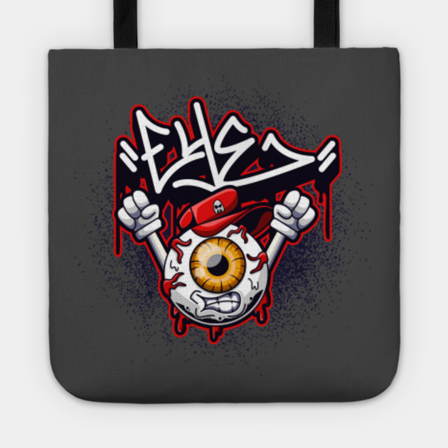 Eye Graffiti Character Drawing Illustration Tote Teepublic Hipster drawings spray can vectors. teepublic