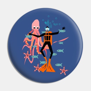 Scuba Diver, in an underwater playground! Pin