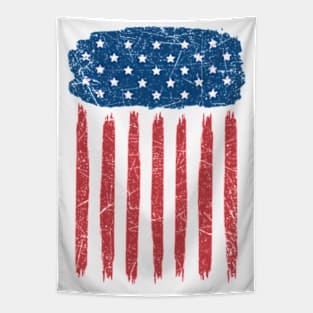 USA Vintage Stars and Stripes - © Graphic Love Shop Tapestry