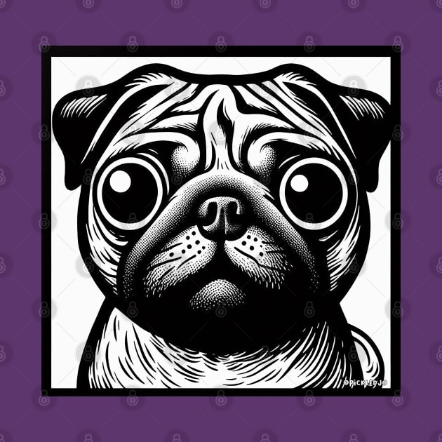 Pug Art by Sketchy