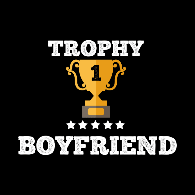 Trophy for the best boyfriend love couple gift idea by Flipodesigner