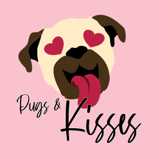 Pugs and Kisses Dog Valentine T-Shirt