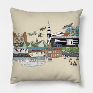 Huntsville Scape // Space & Aviation Pillow