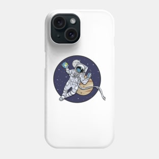 Astronaut in space Phone Case