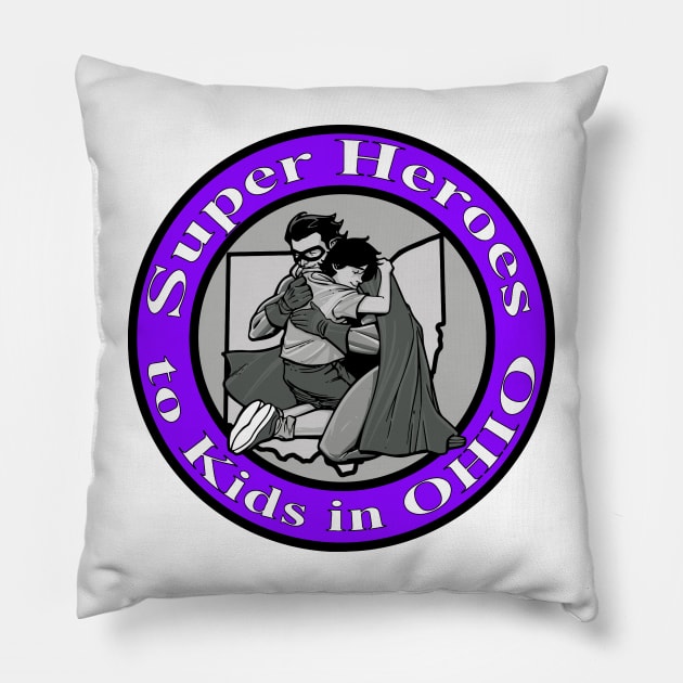 Alternative SHTKIO logo 2 Pillow by Super Heroes to Kids in Ohio