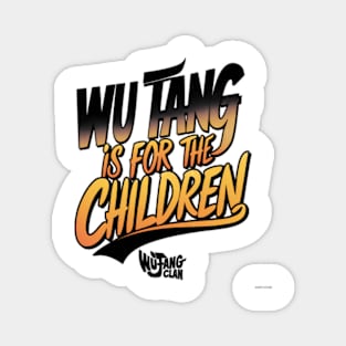 Wutang is for the children Black yellow colors Magnet