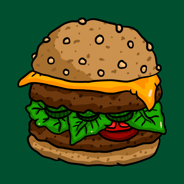 juicy burger, hamburger. by JJadx