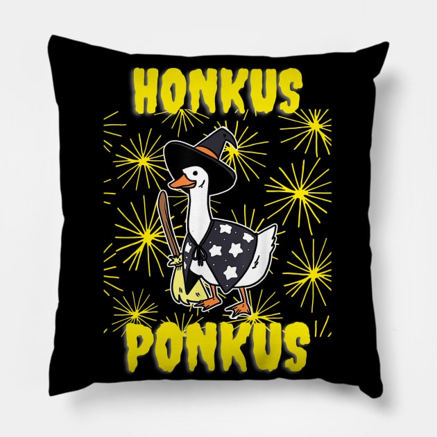 Honkus Ponkus | Honkus Ponkus Duck | Halloween Pillow by OrionBlue