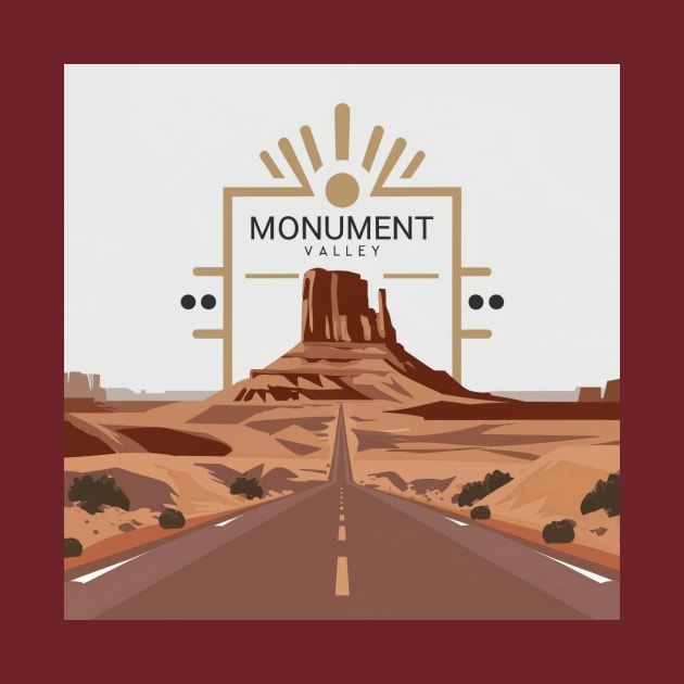 Monument Valley National Park Travel Sticker by GreenMary Design