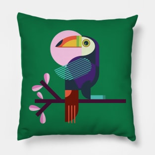 Bird Geometric Design Pillow