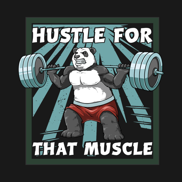 Panda Bodybuilding Hustle For That Muscle by melostore