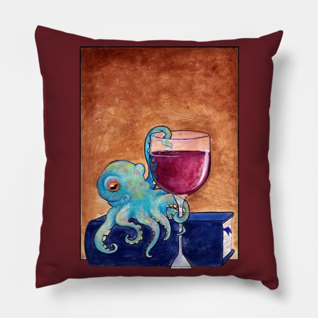 Octo Wine Pillow by nocturnarwhal