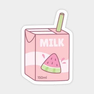 Cute Packet Of Watermelon Milk Magnet