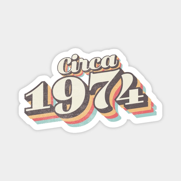 circa 1974 birthday year Magnet by Vin Zzep