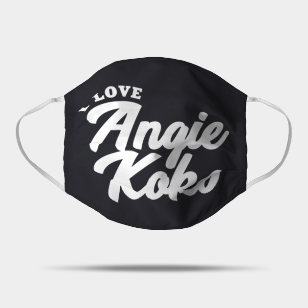 I Love Angie Koks Angie Koks Mask Teepublic