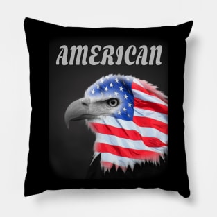 American Flag and Eagle, Flag and Eagle, 4th of July Pillow