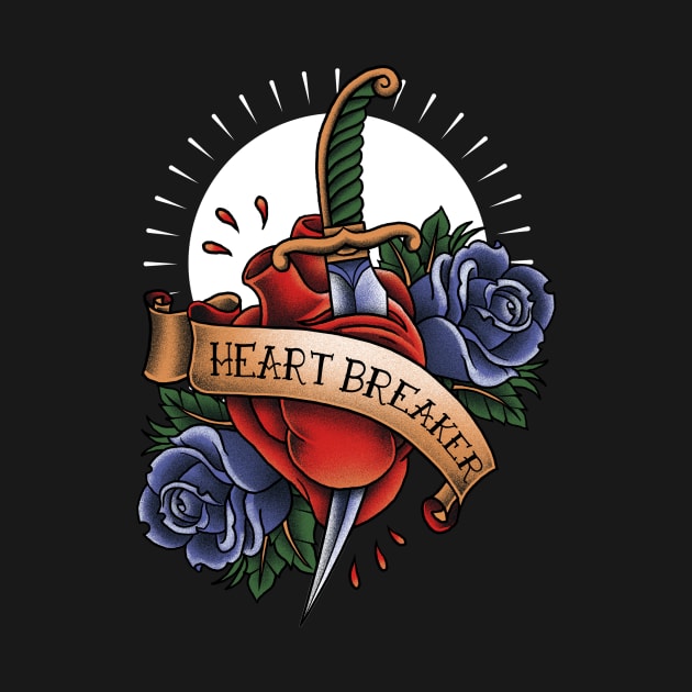 Heart Breaker Tattoo by akawork280