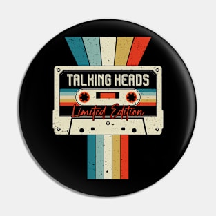 Graphic Talking Heads Proud Name Cassette Tape Vintage Birthday Gifts Pin