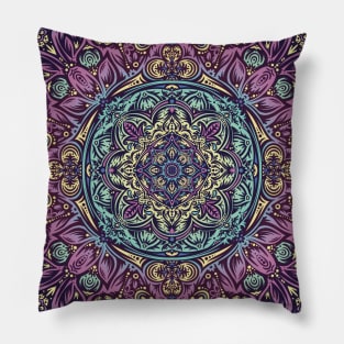 Icy Mandala Pillow