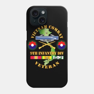 Vietnam Combat Infantry Veteran w 9th Inf Div SSI V1 Phone Case