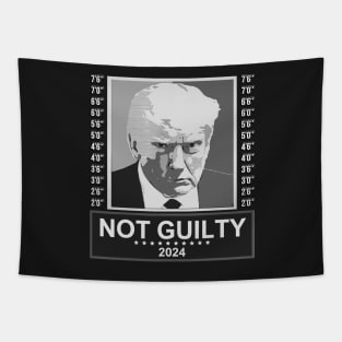 Not Guilty Supporter Wanted Trump For President MugShot Tapestry