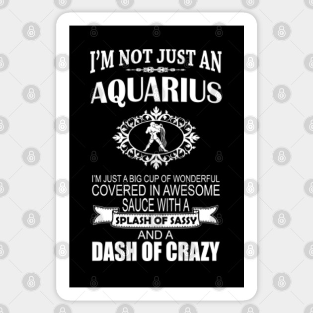 Aquarius Birthday Horoscope Zodiac Sign Aquarius Sticker
